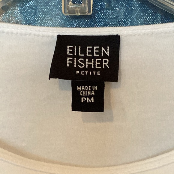 Eileen Fisher Perfect White LS Tee - Picture 2 of 4